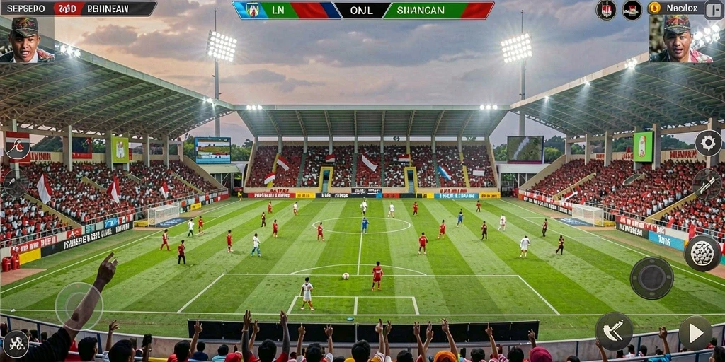 Screenshot menunjukkan karakter utama dalam aksi seru.