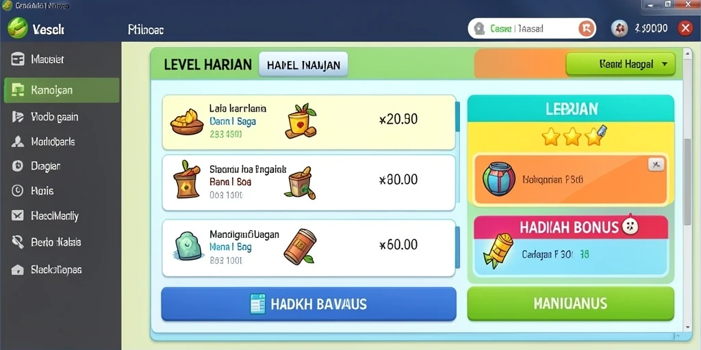 Tampilan karakter utama yang menarik dan detail.