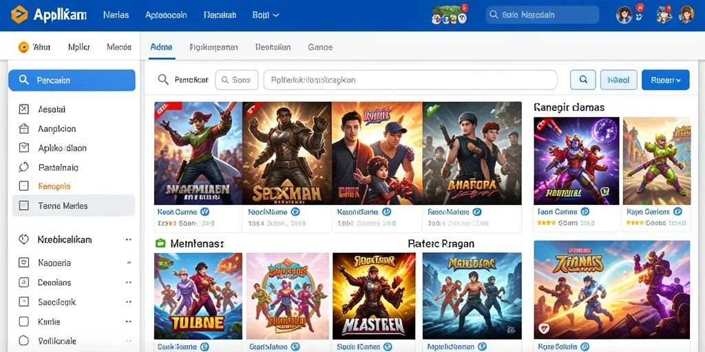 Tampilan level petualangan yang menakjubkan.