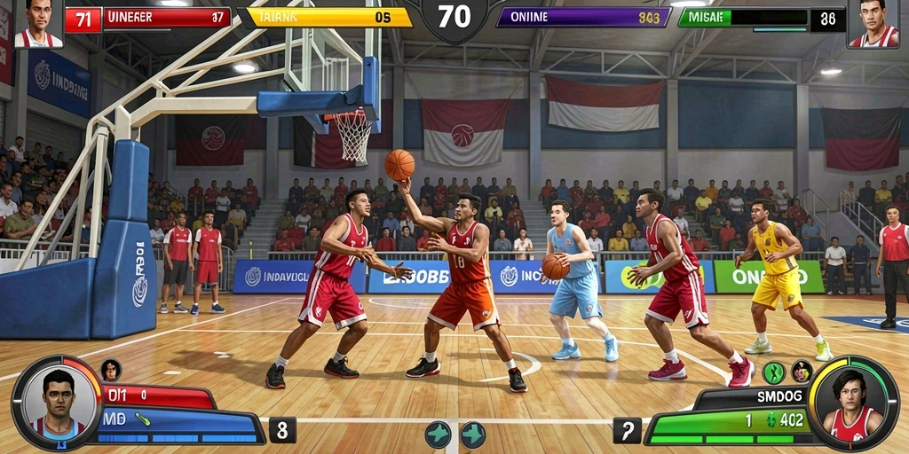 Screenshot menunjukkan grafis menawan dari QQNUSA.