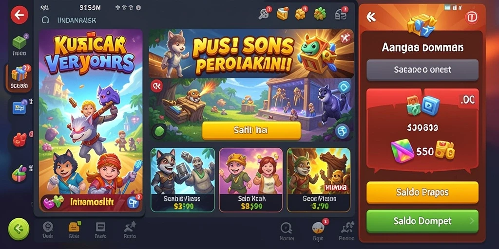 Tampilan home screen SINARTOGEL yang sederhana dan efisien.