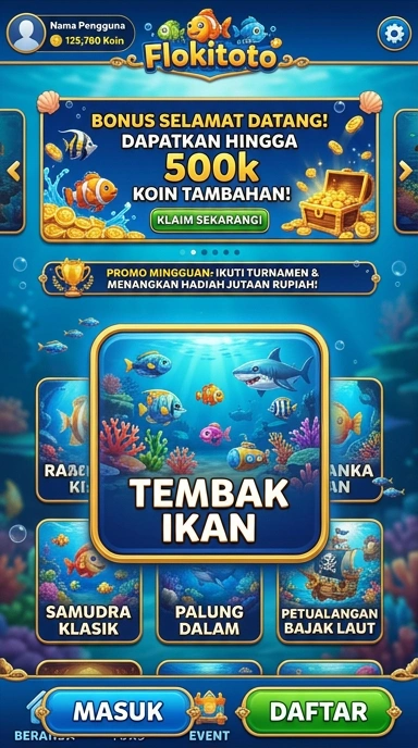 Cuplikan layar menu unduhan flokitoto untuk perangkat Android